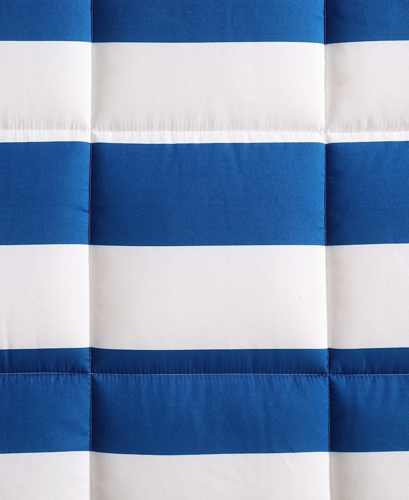Nautica Huck Stripe Microfiber 3-Pc. Comforter Set, Twin