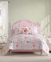 Laura Ashley Sunshine Flowers Microfiber Comforter Sets