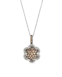 Le Vian Chocolate Diamond (0.79 ct. t.w.) and Vanilla Diamond (0.23 ct. t.w.) Pendant Necklace in 14k Vanilla Gold