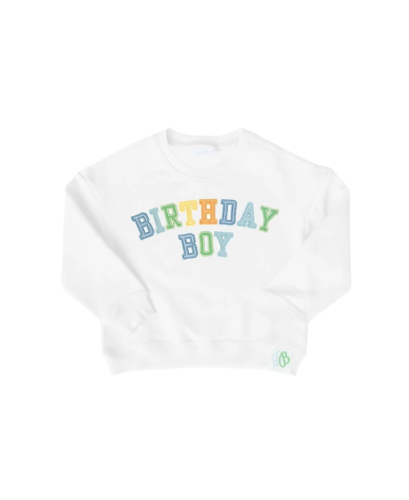 Bits & Bows Big Boys Little/Big Birthday Sweatshirt