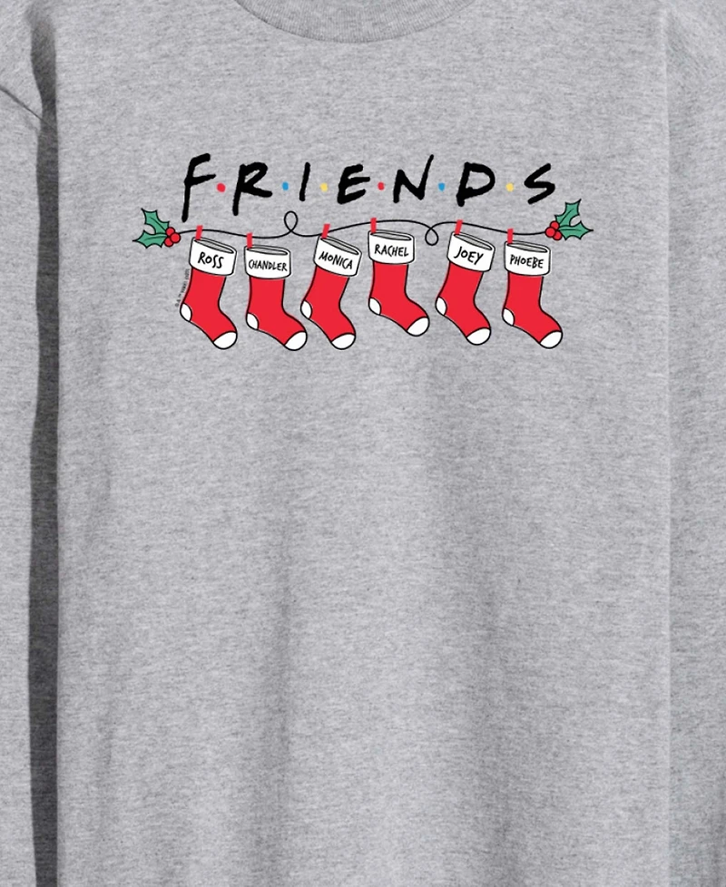 Airwaves Men's Crewneck Christmas Themed Graphic T-Shirt