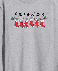 Airwaves Men's Crewneck Christmas Themed Graphic T-Shirt