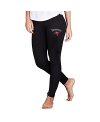 Concepts Sport Women's Black Tampa Bay Buccaneers Lightweight Fraction Lounge Leggings