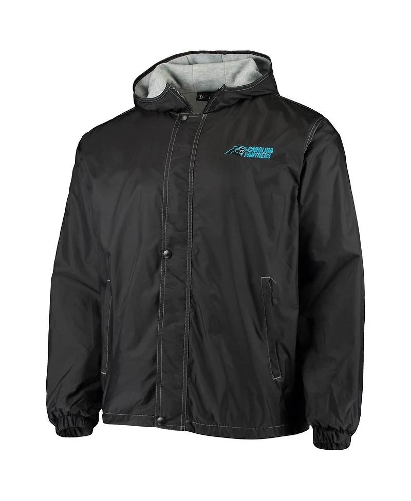 Dunbrooke Men's Black Carolina Panthers Logo Legacy Stadium Full-Zip Jacket