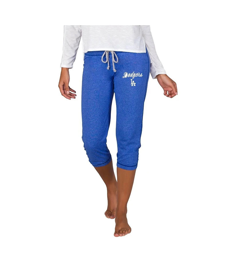 Concepts Sport Women's Royal Los Angeles Dodgers Quest Knit Capri Pants
