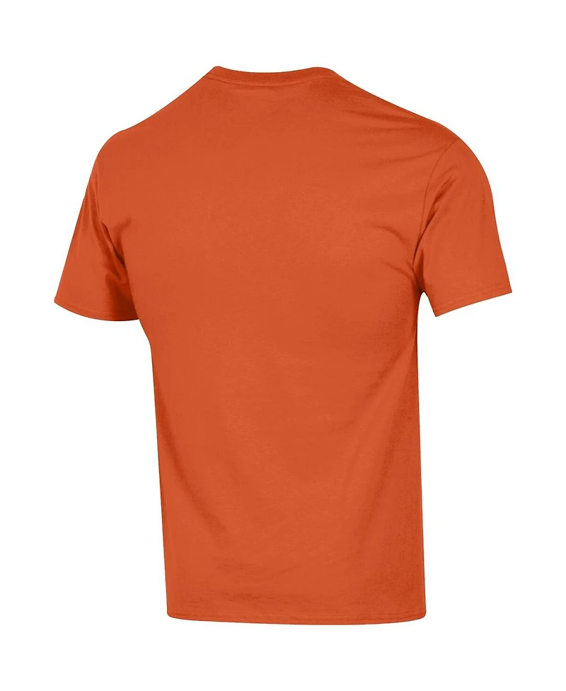 Champion Men's Orange Miami Dolphins Football T-Shirt