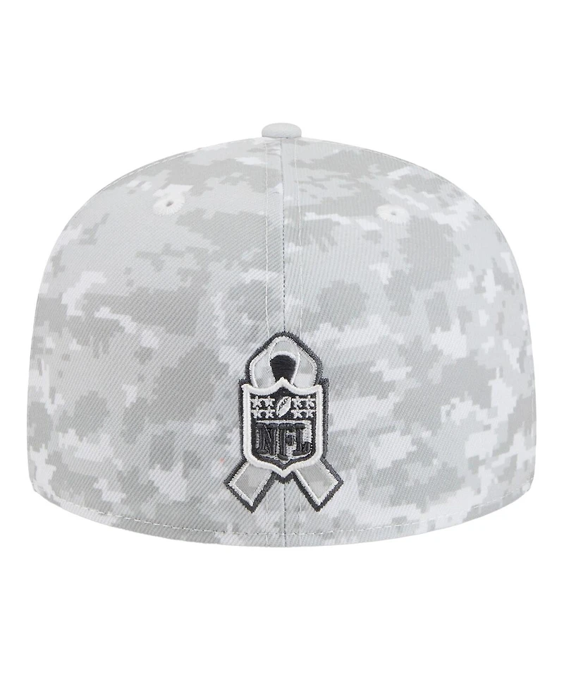 New Era Men's White Minnesota Vikings 2025 Salute to Service Fan Pack 59FIFTY Fitted Hat