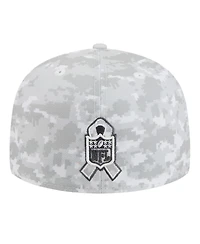 New Era Men's White Minnesota Vikings 2025 Salute to Service Fan Pack 59FIFTY Fitted Hat