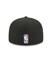 New Era Men's Black/Blue York Knicks Jersey Hook Statement Edition 59FIFTY Fitted Hat