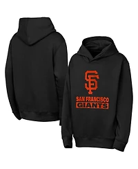 Outerstuff Big Boys and Girls Black San Francisco Giants Back to Basics Hoodie