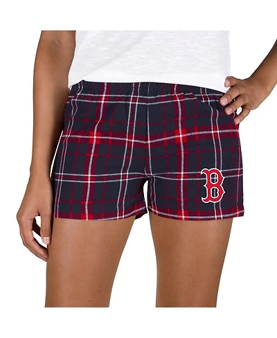 Concepts Sport Women's Navy/Red Boston Red Sox Ultimate Flannel Shorts