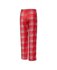 Concepts Sport Women's 2-Piece Heather Gray/Red Kansas City Chiefs Regulate Plaid Tank Top and Pants Sleep Set