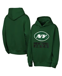 Outerstuff Big Boys and Girls Green New York Jets Back to Basics Hoodie
