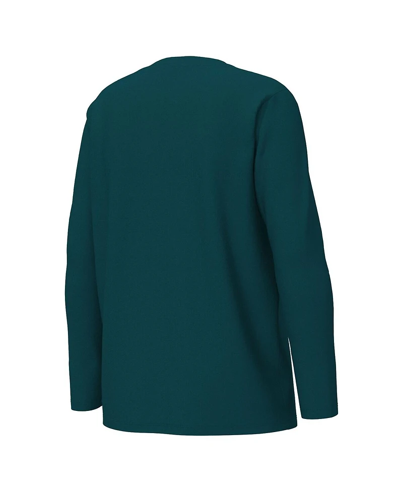 Outerstuff Big Boys and Girls Midnight Green Philadelphia Eagles Chestnut Holiday Sleep Set