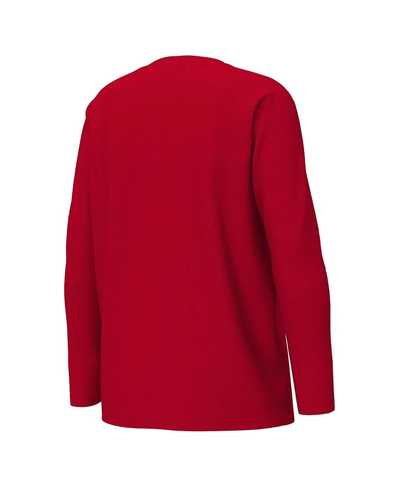 Outerstuff Big Boys and Girls Red Kansas City Chiefs Chestnut Holiday Sleep Set