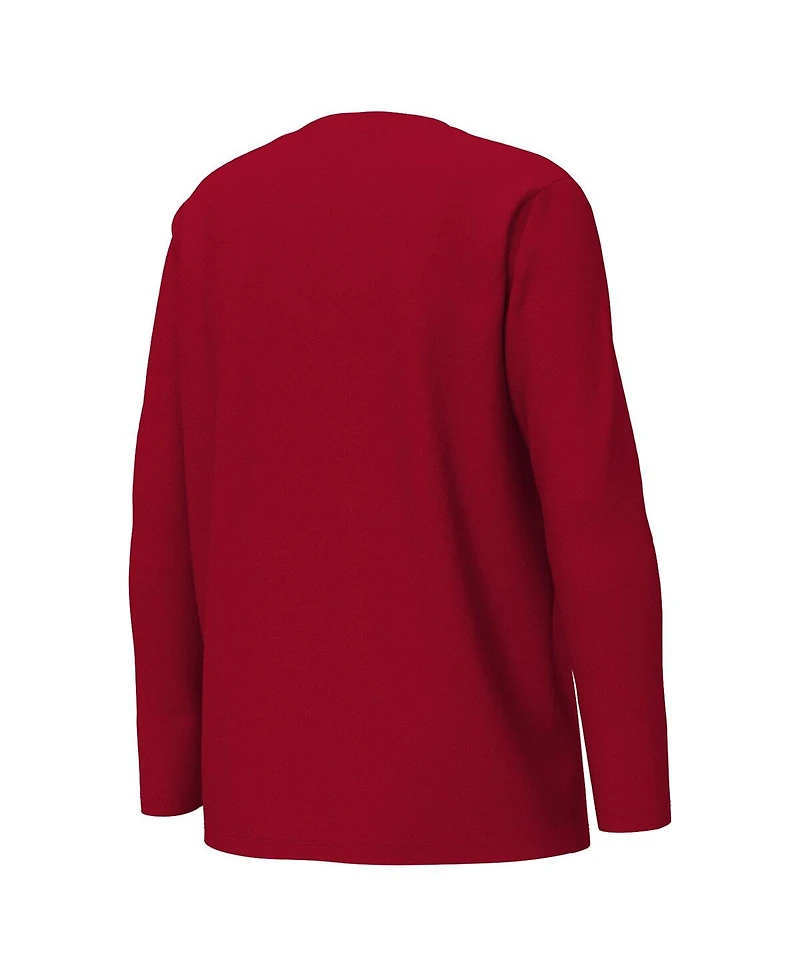 Outerstuff Big Boys and Girls Scarlet San Francisco 49ers Chestnut Holiday Sleep Set