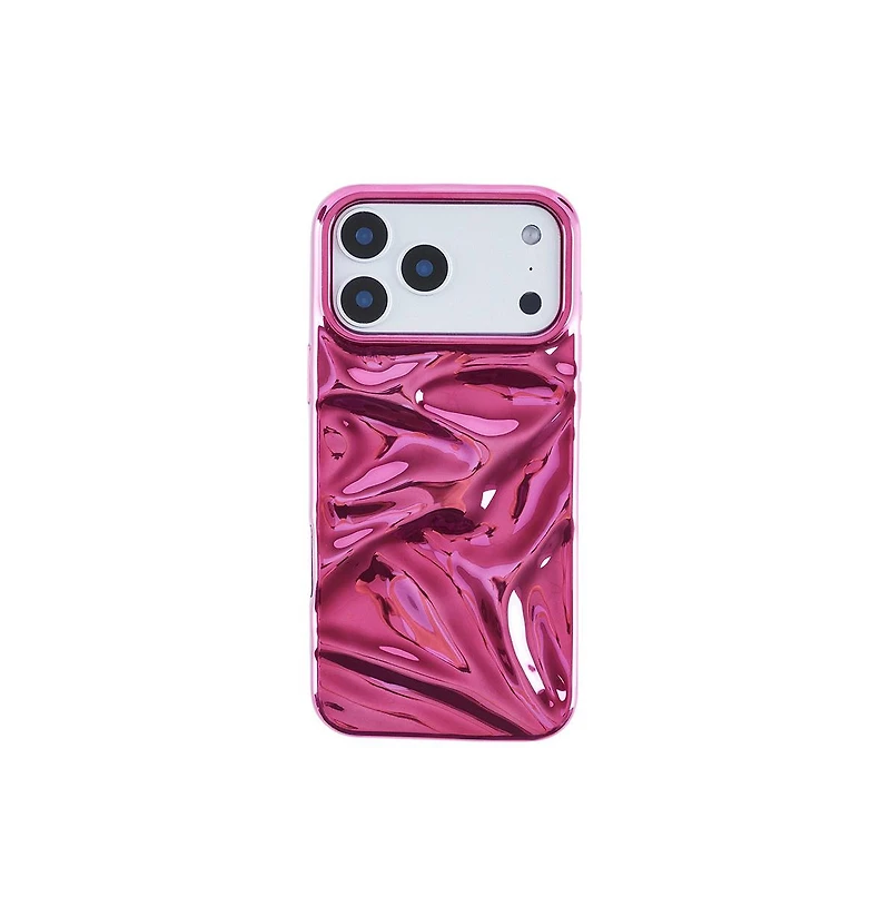Auramma Fuchsia Crinkles iPhone17 Pro Case