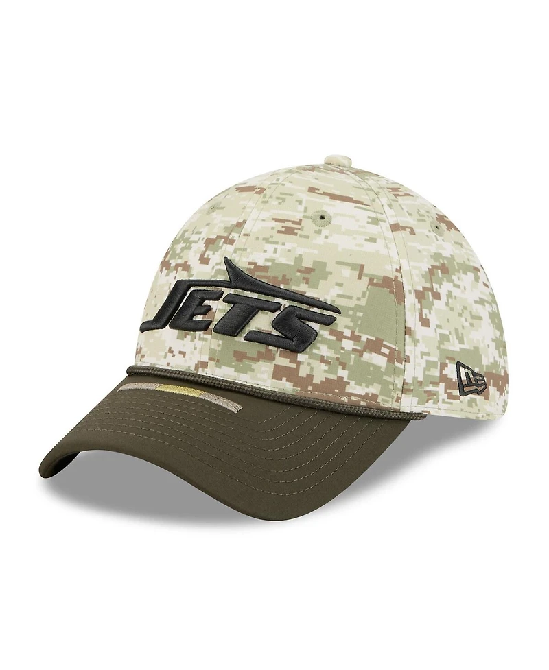 New Era Men's Camo York Jets 2025 Salute to Service 39THIRTY Flex Hat