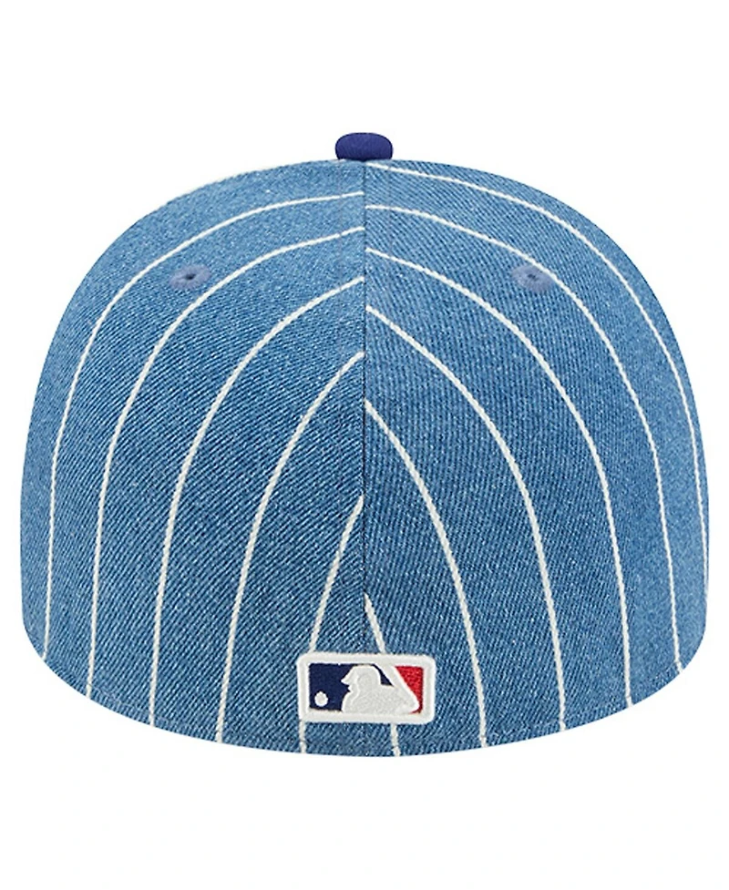 New Era Men's Blue/Royal Los Angeles Dodgers Parallel A-Frame 59FIFTY Fitted Hat