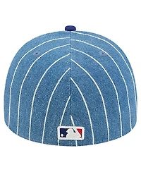 New Era Men's Blue/Royal Los Angeles Dodgers Parallel A-Frame 59FIFTY Fitted Hat