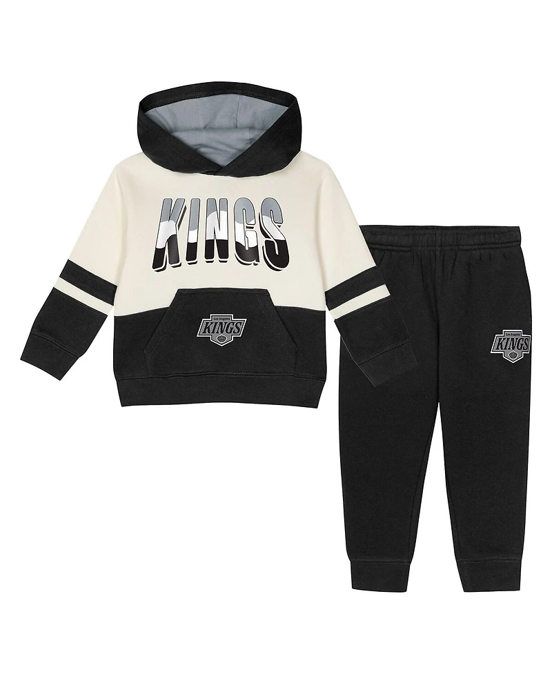 Outerstuff Toddler 2-Piece Black Los Angeles Kings Chants and Cheers Fleece Hoodie Pants Set