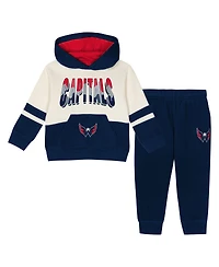Outerstuff Toddler 2-Piece Navy Washington Capitals Chants and Cheers Fleece Hoodie Pants Set