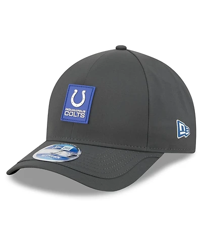 New Era Men's Charcoal Indianapolis Colts 2025 Sideline Cold Weather 9FORTY M-Crown Adjustable Hat