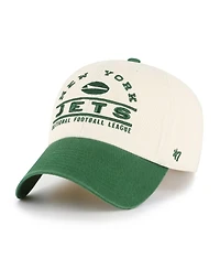 '47 Brand Men's Natural New York Jets Windham Clean Up Adjustable Hat