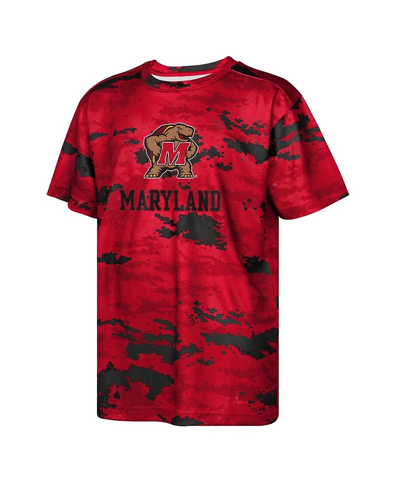 Outerstuff Big Boys and Girls Red Maryland Terrapins Scrimmage T-Shirt