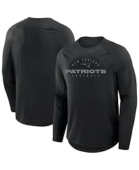 Fanatics Men's Black New England Patriots Big Tall Coverage Scheme Long Sleeve T-Shirt