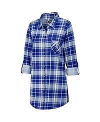 Concepts Sport Women's Royal Indianapolis Colts Ashford Plaid Knit Nightshirt
