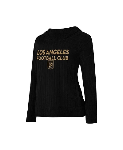 Concepts Sport Women's Black Lafc Linger Long Sleeve Hooded Top
