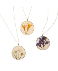 Uncommon Goods Birth Flower Pendant Necklace Sterling Silver