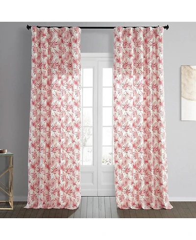 Half Price Drapes Artemis Floral Printed Cotton Room Darkening Curtain