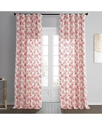 Half Price Drapes Artemis Floral Printed Cotton Room Darkening Curtain