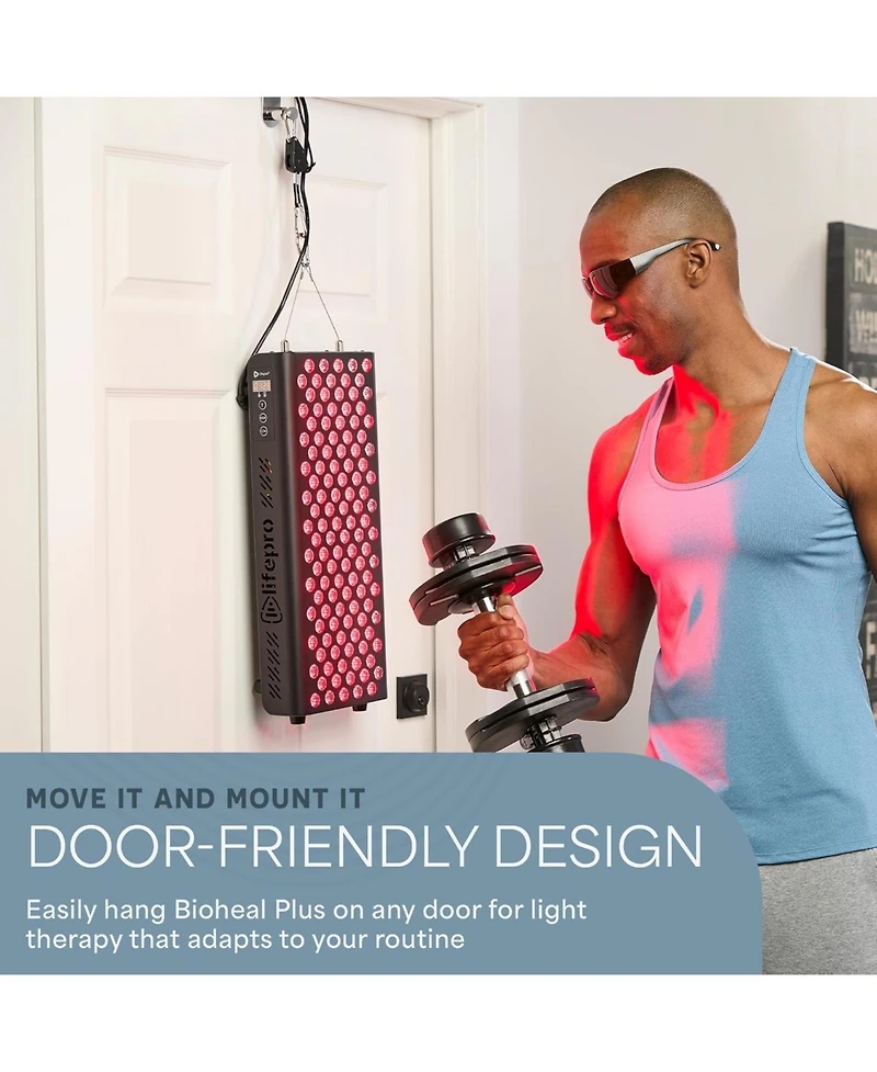 LifePro Red Light Therapy Panel for Face and Body – Near Infrared Light Device for Relaxation and Wellness, Portable and Stable Design