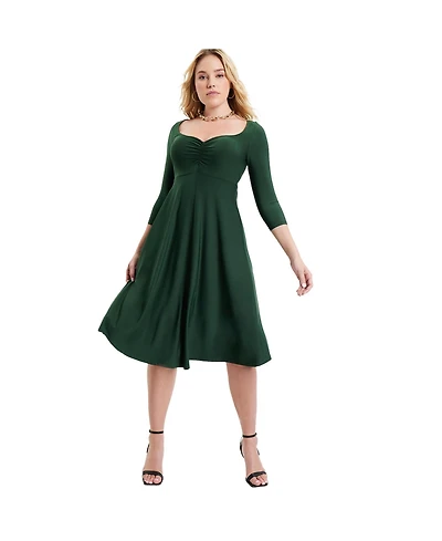 June + Vie Women's Sweetheart Swing Dress