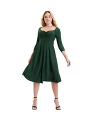 June + Vie Women's Sweetheart Swing Dress