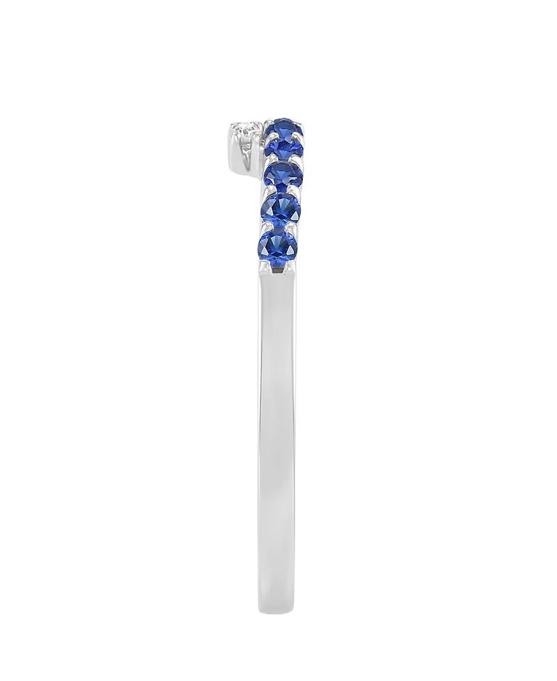 Macy's Lab-Grown Ruby (1/4 ct. t.w.) & White Sapphire (1/5 Ring 14k Gold Over Sterling Silver (also Emerald)