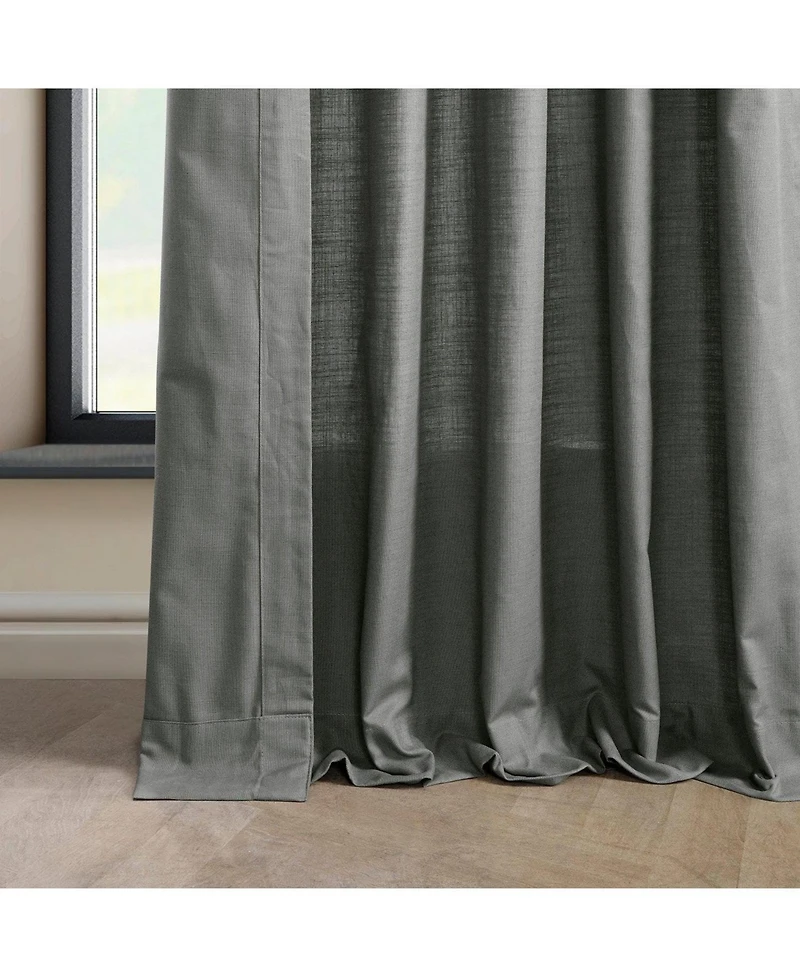 Half Price Drapes Dune Textured Cotton Curtain Pair (2 Panels)