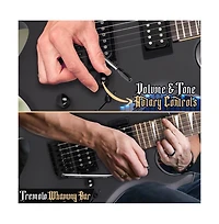 Pyle 36.5" Electric Guitar Kit with Amplifier & Accessories - PMGTRKT101