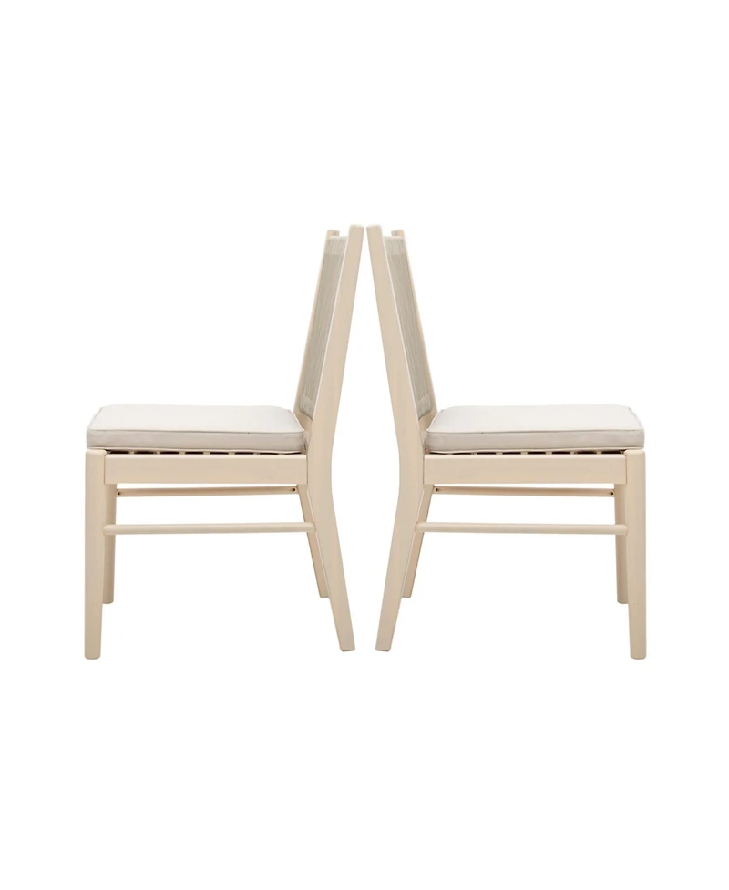 Streamdale Furniture Cordoba Acacia Wood Dining Chair With Water-Repellent Fabric