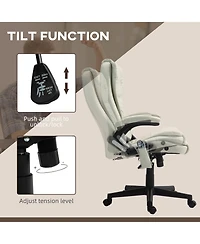 Vinsetto 6 Point Vibrating Massage Office Chair with Lumbar Heat