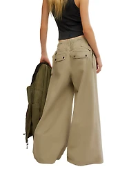 Free People Women's Julien Wide Leg Pull-On Chino Pants