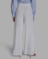 Bcbg Women's Wide Leg High Waist Pants