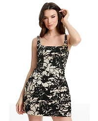 Dress the Population Women's Square Neck Mini