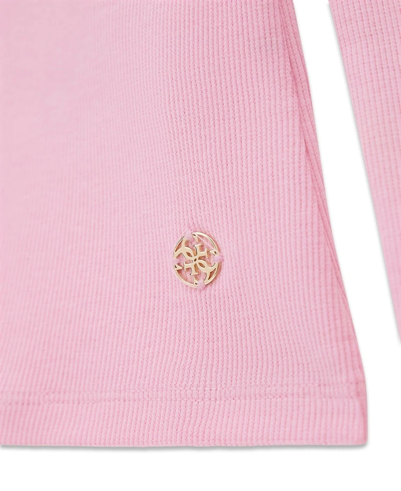 Guess Girls 7-16 Ribbed Long-Sleeve Top