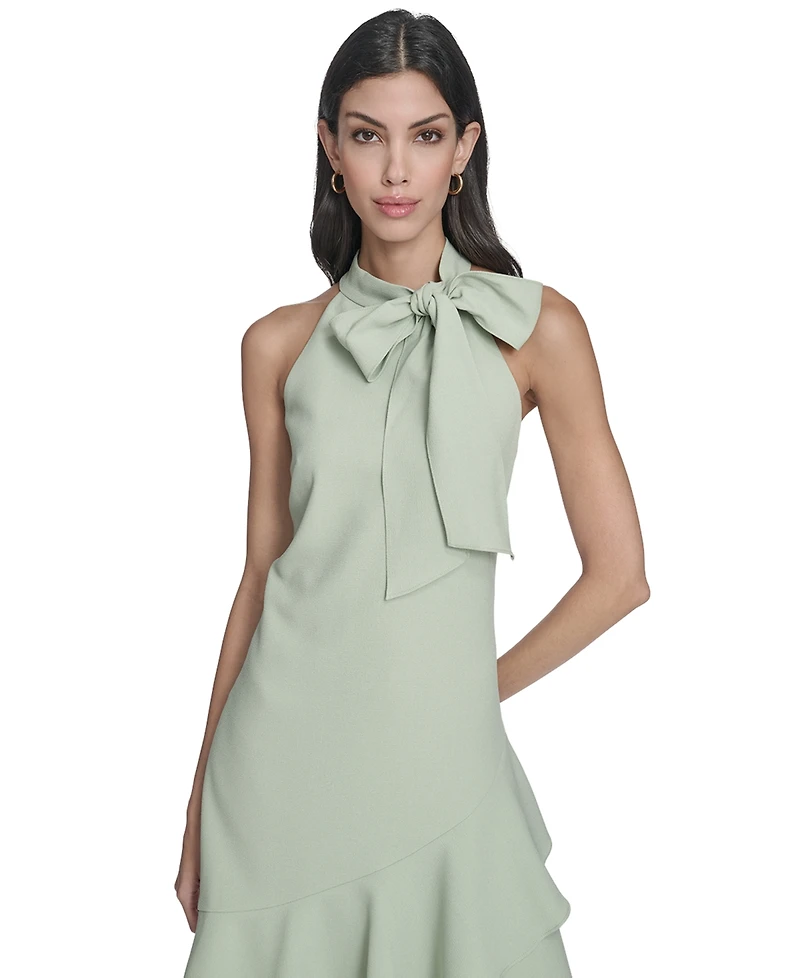 Vince Camuto Petite Halter Neck Party Dress