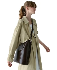 kate spade new york Halo Glazed Leather Bucket Bag