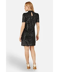 Yumi Women's Sequin Chevron Pattern Tunic Dress